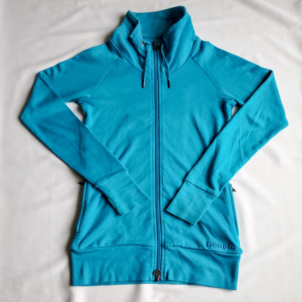 BENCH Blue funnel neck - 2 way zipper XS